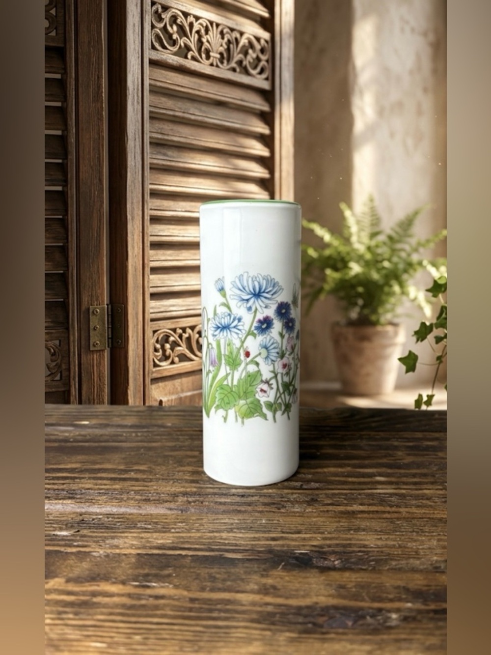 japan garden cylinder vase